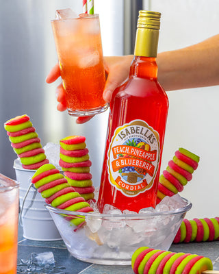 Peach, Pineapple & Blueberry Cordial